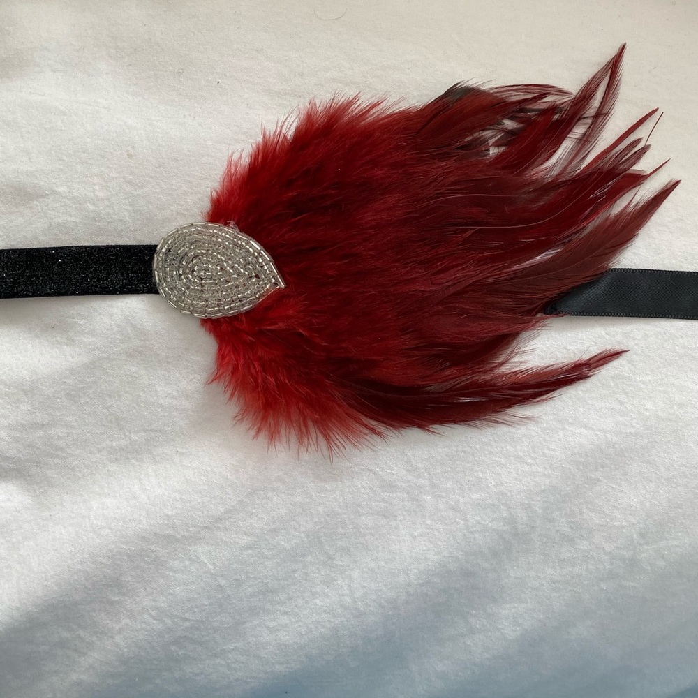 Flapper Hair Piece | Red